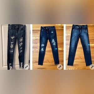 3 pairs American eagle jeans